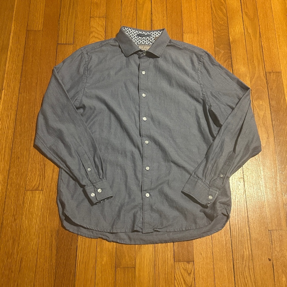 Ted Baker Blue Button-Down Shirt Men’s L